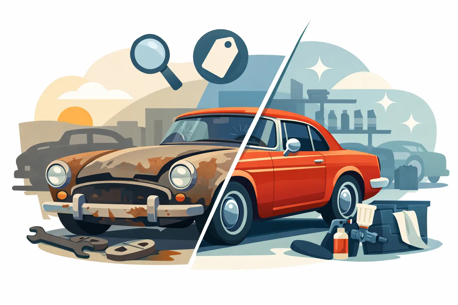 Carros antigos para restaurar baratos: vale?