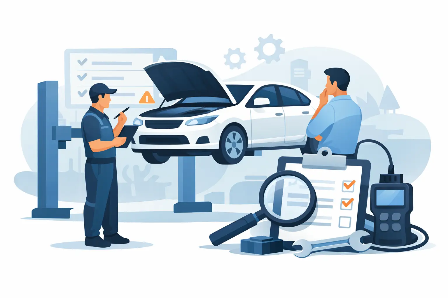 Guia de revisão automotiva sem erro