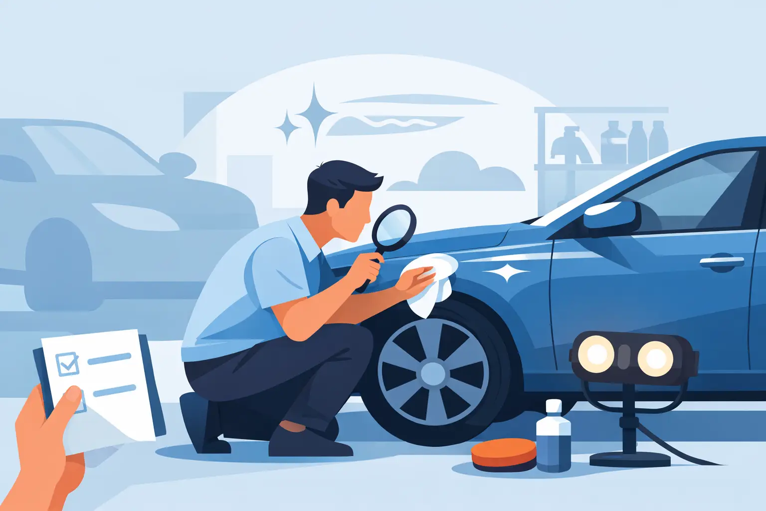 Como avaliar pintura do carro sem erro