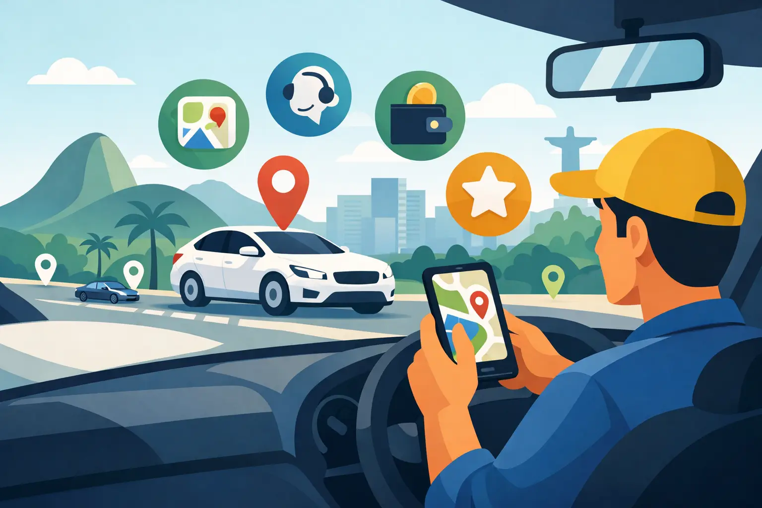 Melhores apps para motoristas no Brasil