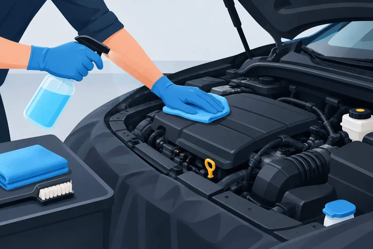 Como lavar motor com segurança sem causar danos