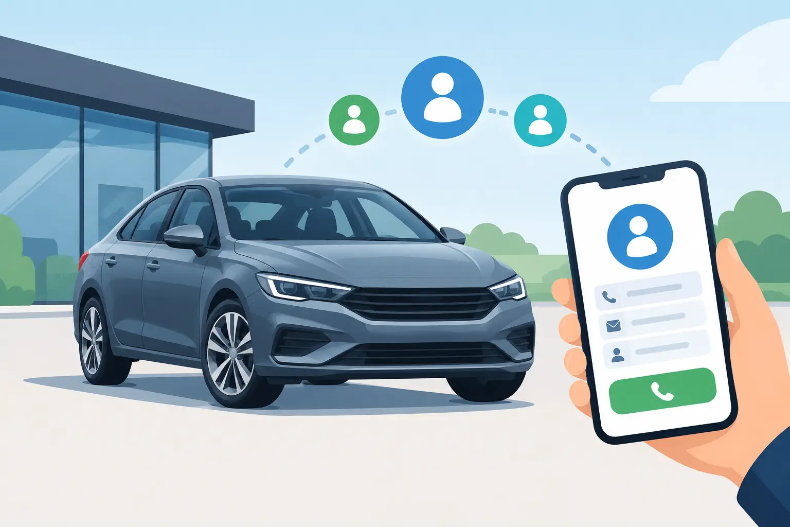 Exemplo de anúncio de carro que gera contatos